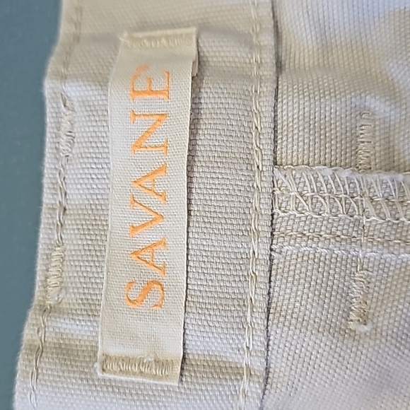 SAVANE, men's khaki boat shorts. Size 42, NWOT. Elastic waist 6 pockets. - Picture 4 of 8